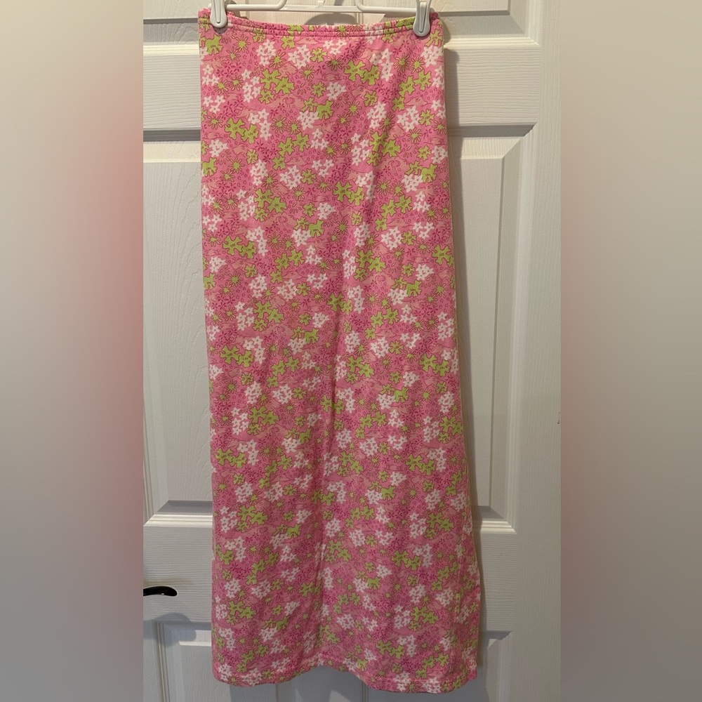 Lilly Pulitzer - vintage - Happy Hippos knit Maxi skirt